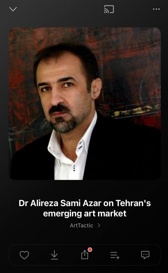 دکتر علیرضا سمیع آذر در بازار هنر نوظهور تهران