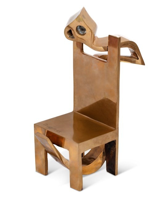 هیچ و صندلی اثر پرویز تناولی فروخته شده به قیمت 82 هزار دلار