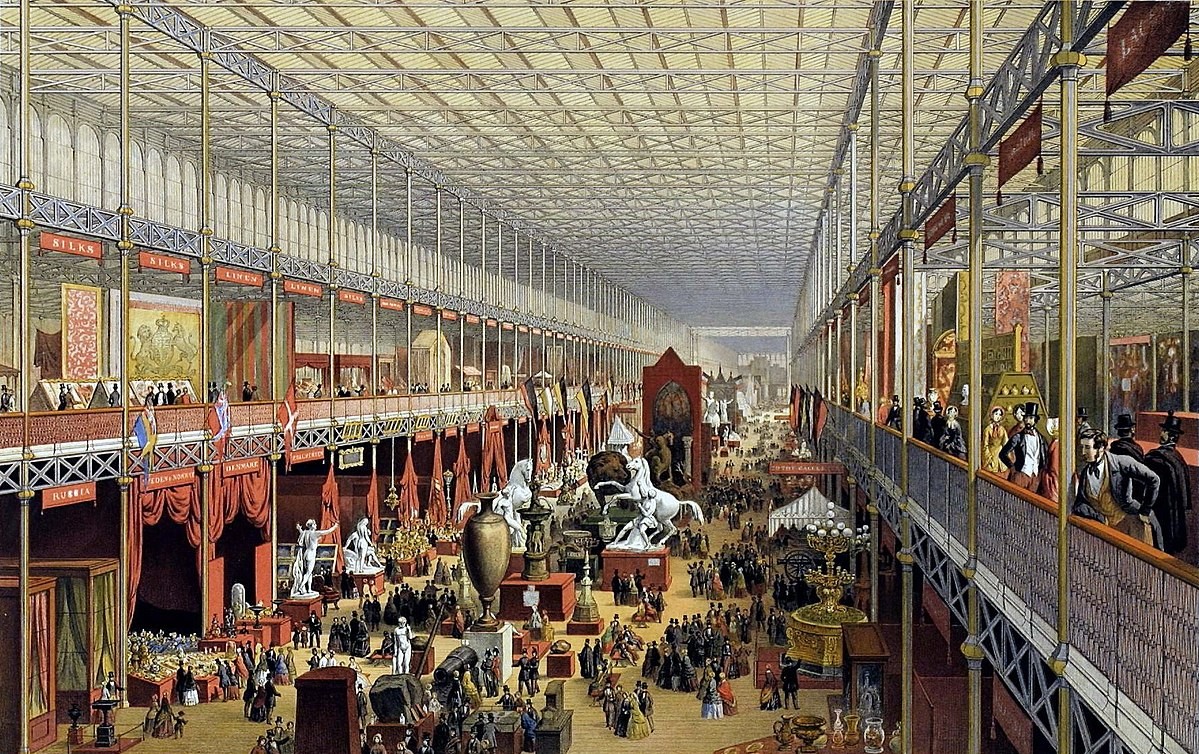 نمایی دیگر از نمایشگاه جهانی لندن 1851 در کریستال پالاس